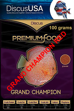 Grand Champion RED Discus and Angelfish Granules Small size granule